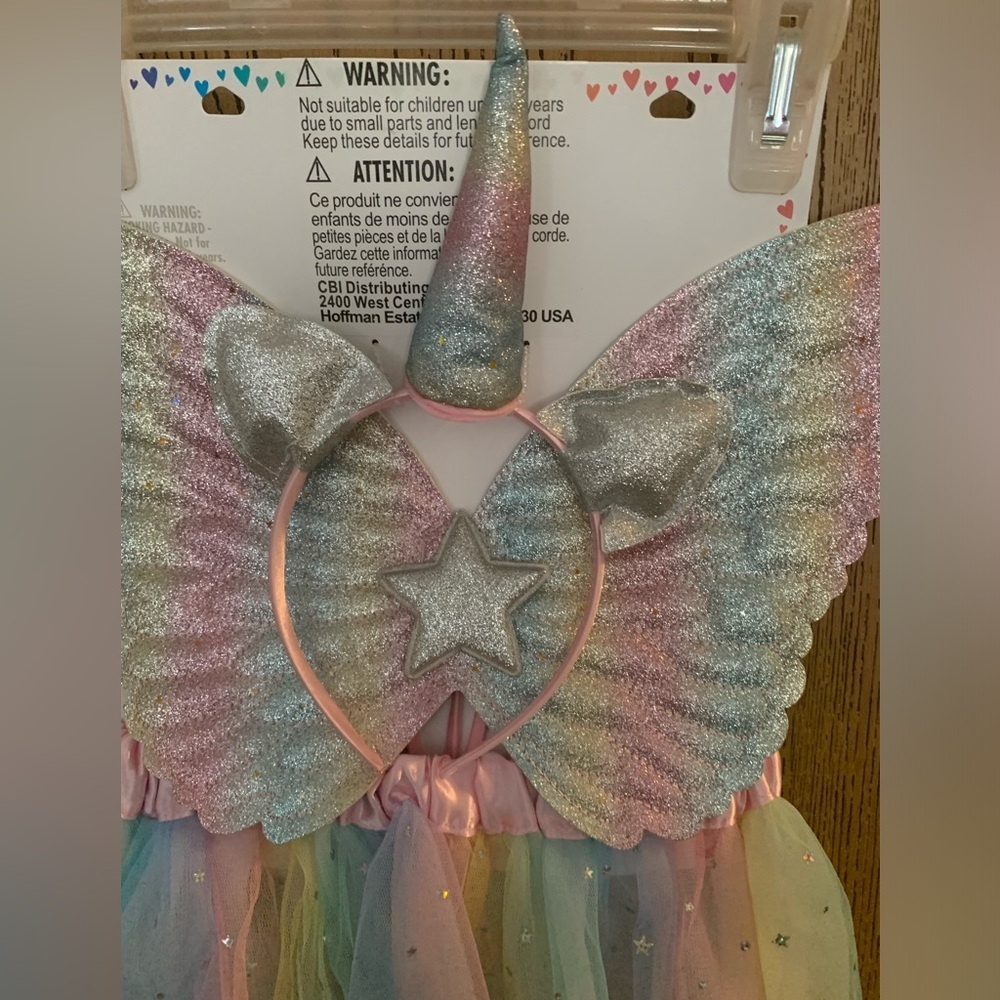 Claire’s New Rainbow Fairy Costume with Wings - Picture 4 of 7